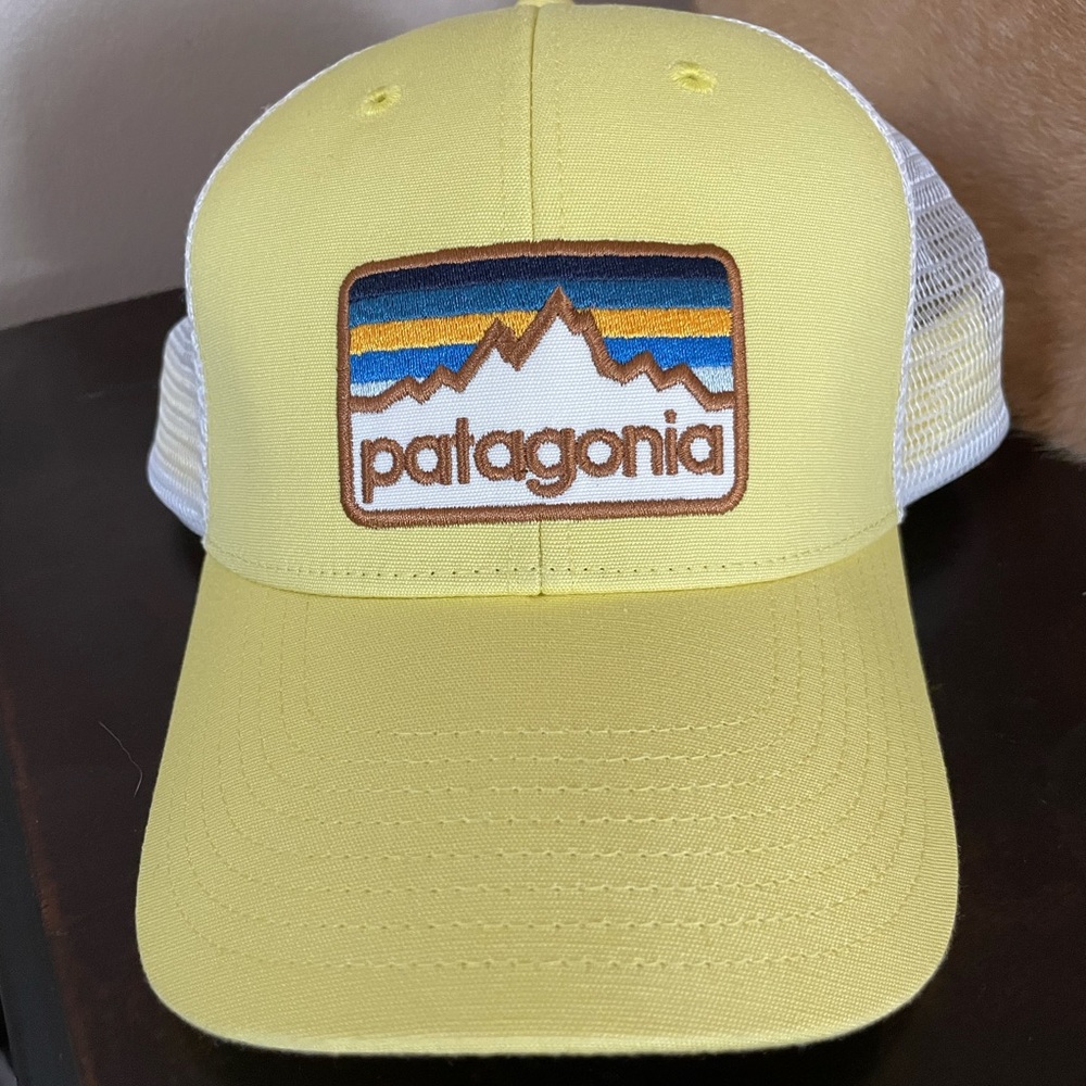 Patagonia trucker hat snap back NWOT